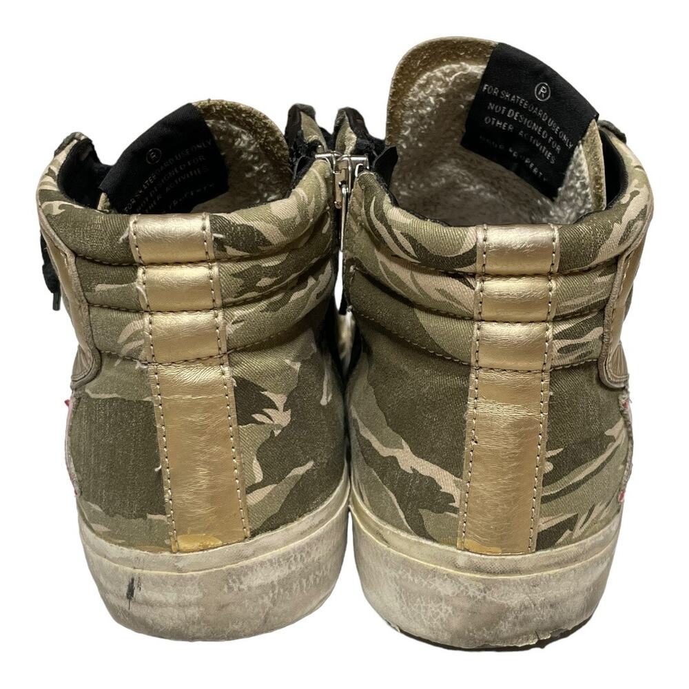 Golden Goose Suede & Canvas Camo Print Slides Size 37 EU 7 US - Picture 5 of 7